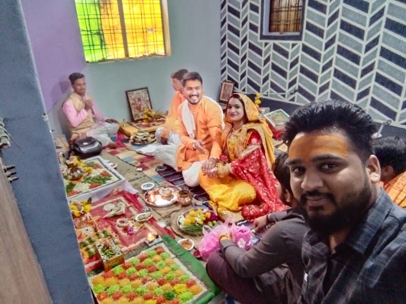 यजमान संग वास्तु पूजन