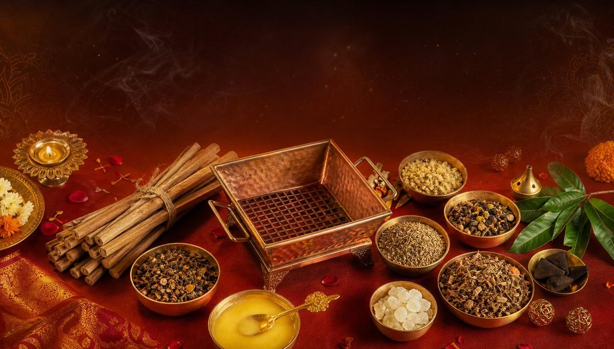 हवन सामग्री पैकेट